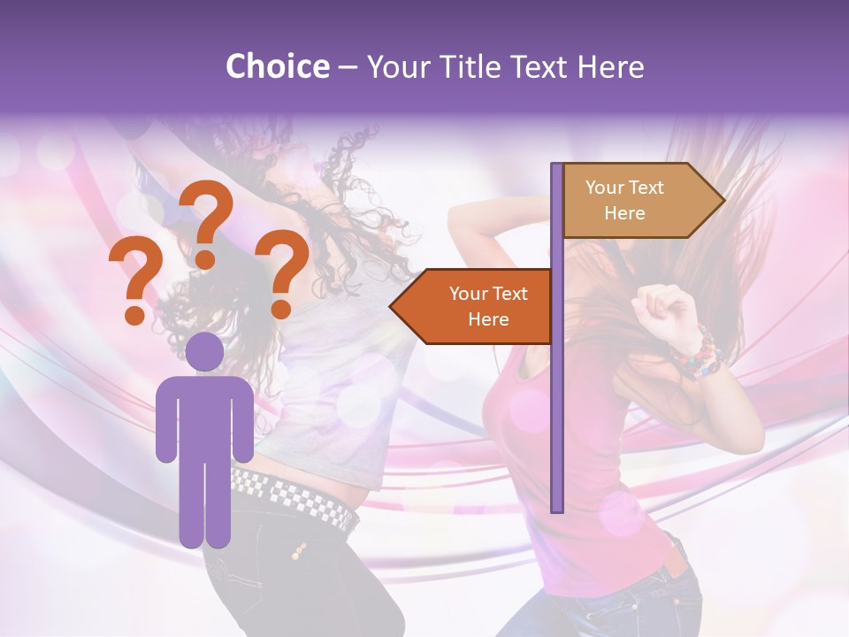 Action Pleasure Friends PowerPoint Template