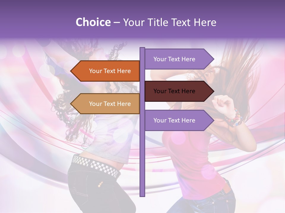 Action Pleasure Friends PowerPoint Template