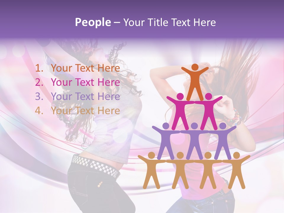 Action Pleasure Friends PowerPoint Template