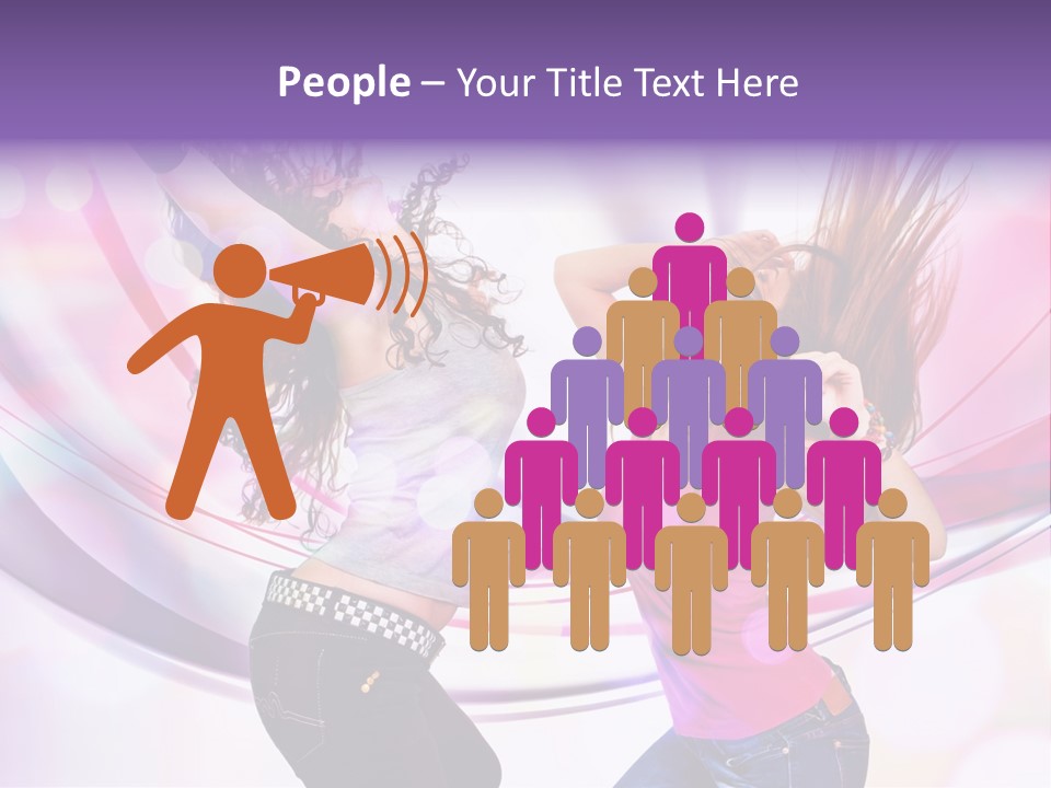 Action Pleasure Friends PowerPoint Template