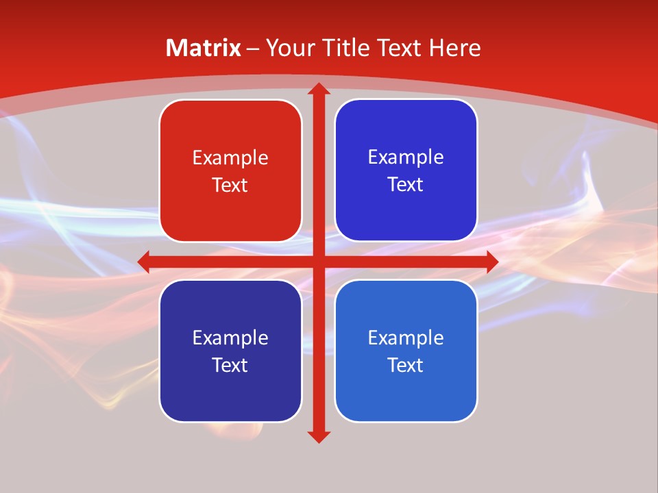 Flowing Blue Smoke PowerPoint Template