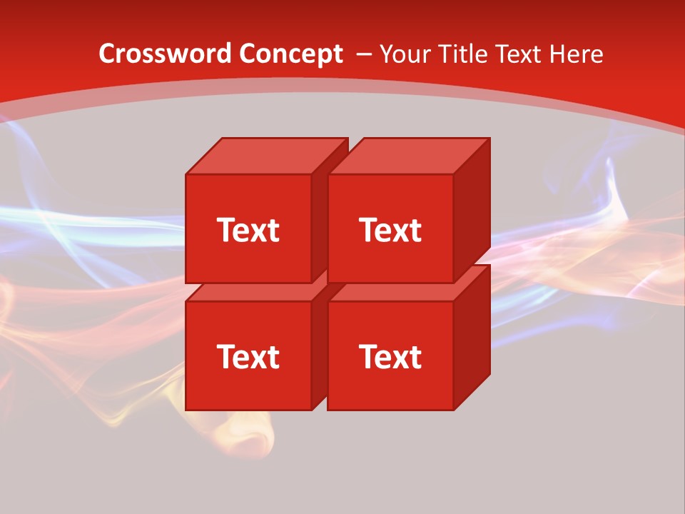 Flowing Blue Smoke PowerPoint Template