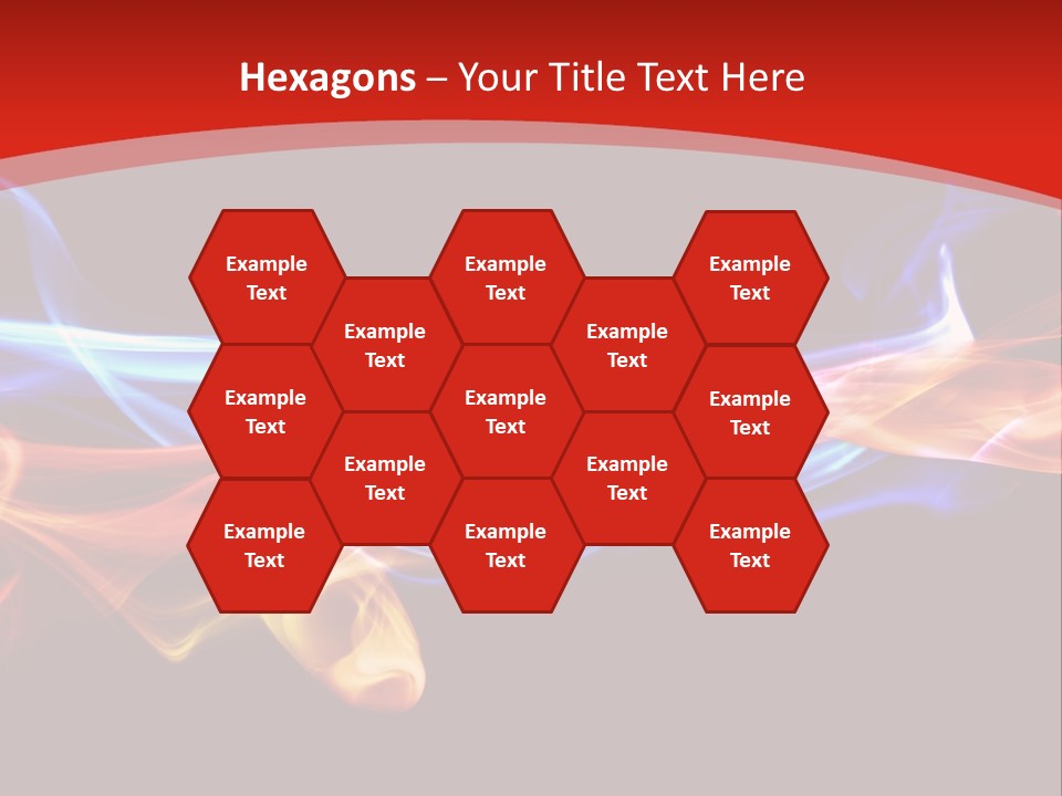 Flowing Blue Smoke PowerPoint Template