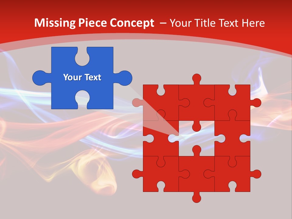 Flowing Blue Smoke PowerPoint Template