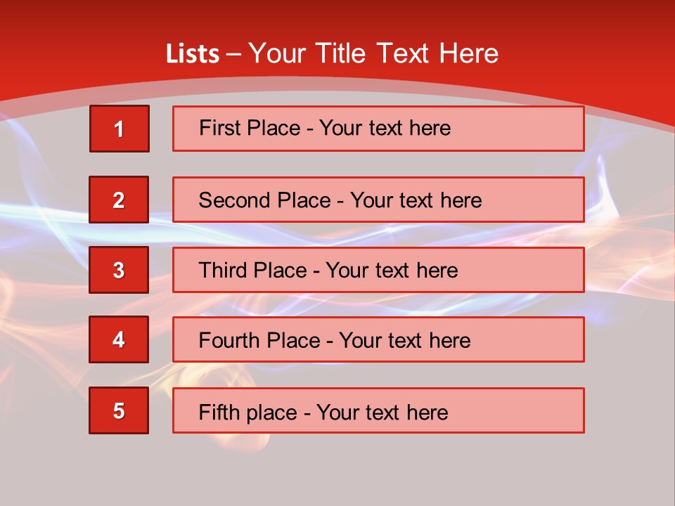 Flowing Blue Smoke PowerPoint Template