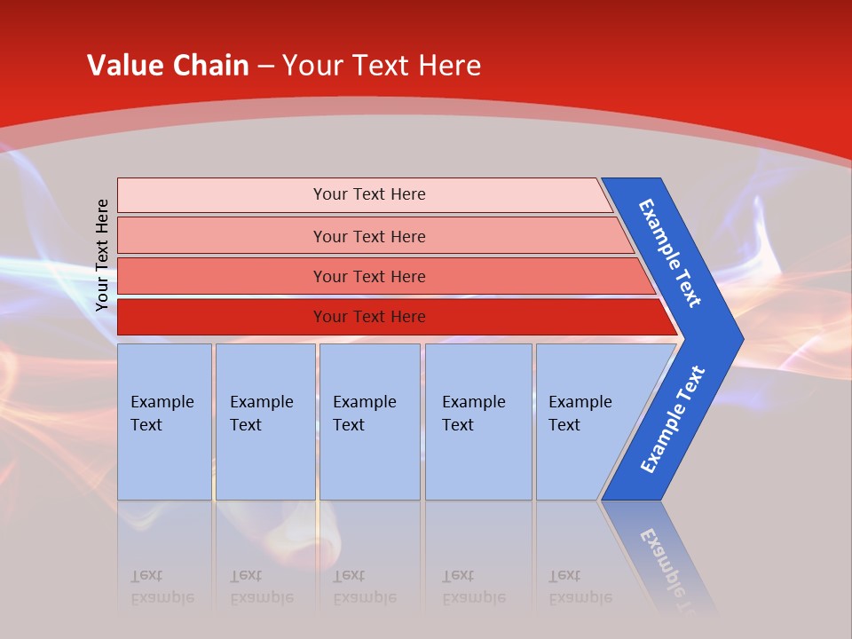 Flowing Blue Smoke PowerPoint Template