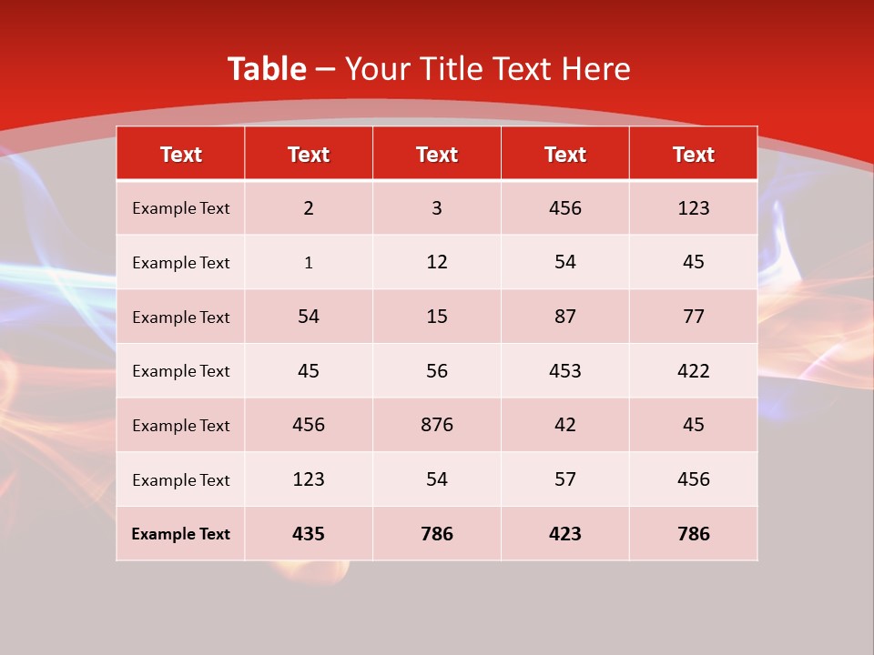 Flowing Blue Smoke PowerPoint Template