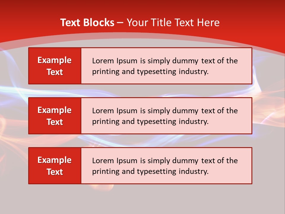 Flowing Blue Smoke PowerPoint Template