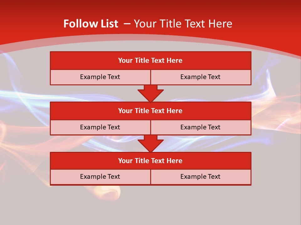 Flowing Blue Smoke PowerPoint Template