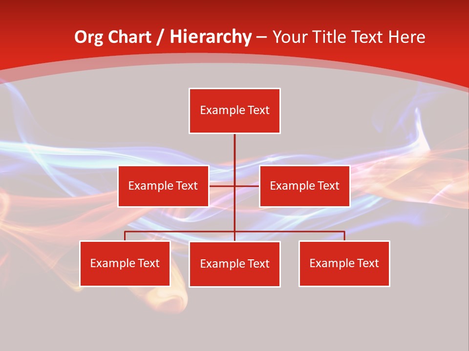 Flowing Blue Smoke PowerPoint Template