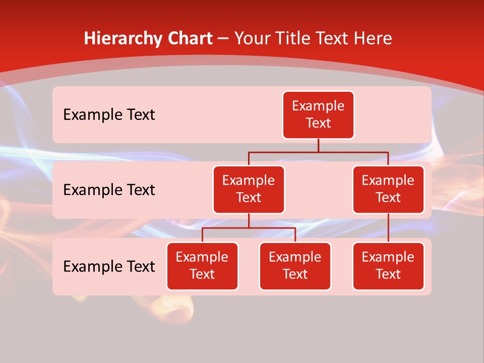 Flowing Blue Smoke PowerPoint Template