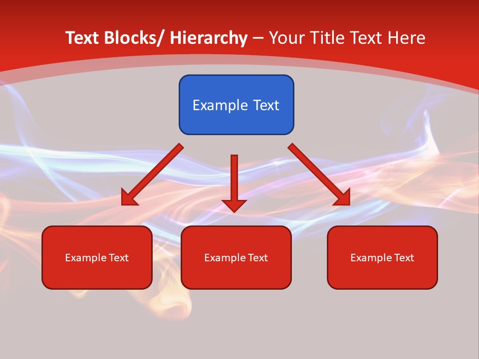 Flowing Blue Smoke PowerPoint Template