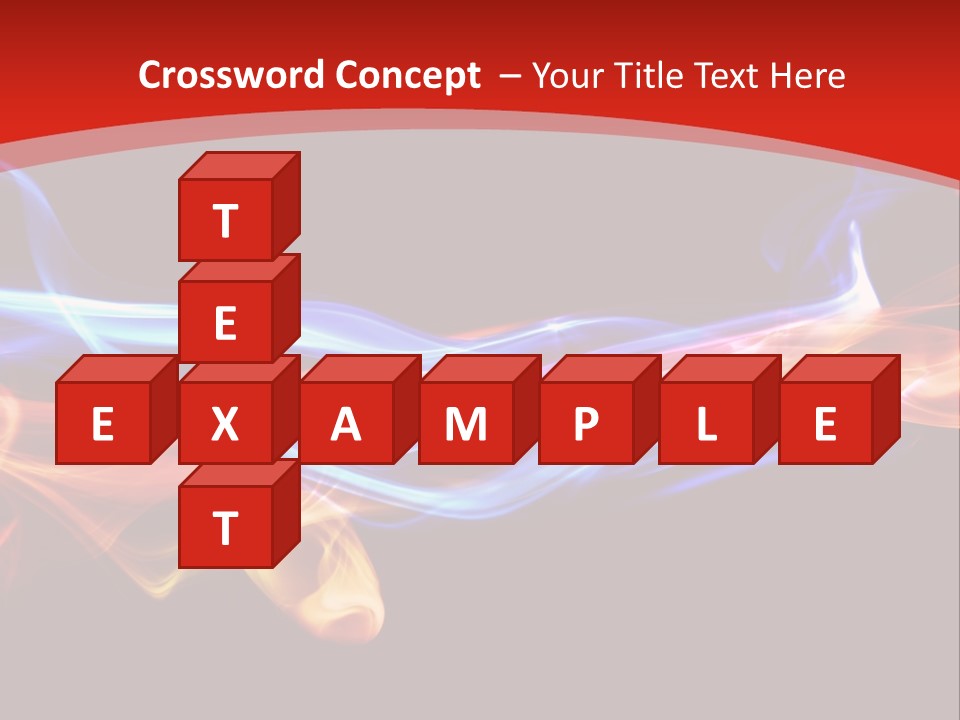 Flowing Blue Smoke PowerPoint Template