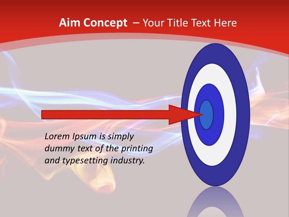 Flowing Blue Smoke PowerPoint Template