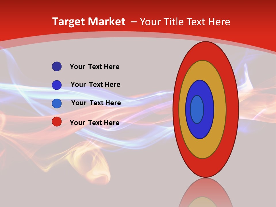 Flowing Blue Smoke PowerPoint Template