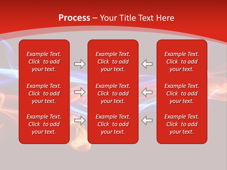 Flowing Blue Smoke PowerPoint Template
