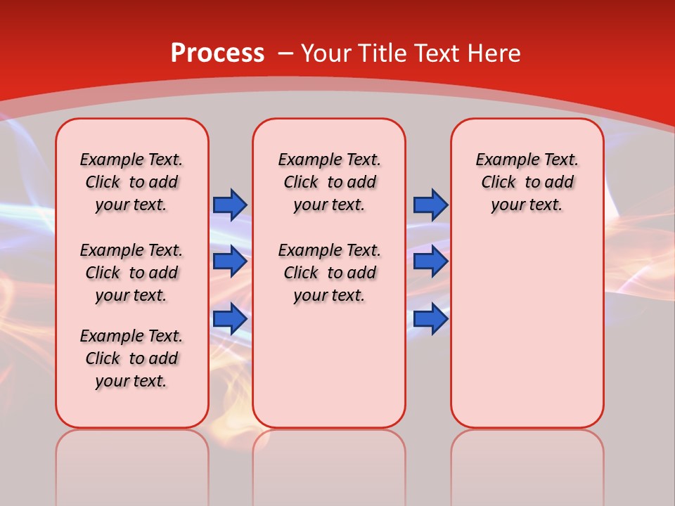 Flowing Blue Smoke PowerPoint Template
