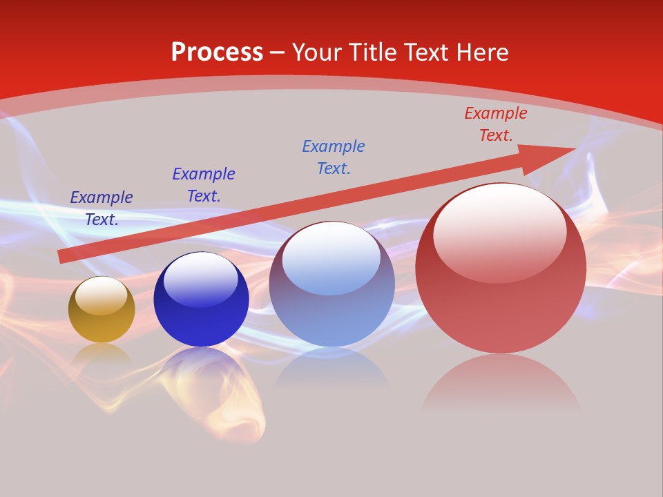 Flowing Blue Smoke PowerPoint Template