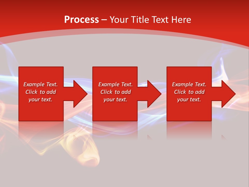 Flowing Blue Smoke PowerPoint Template