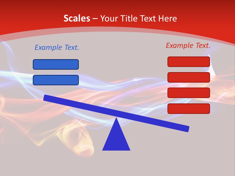Flowing Blue Smoke PowerPoint Template