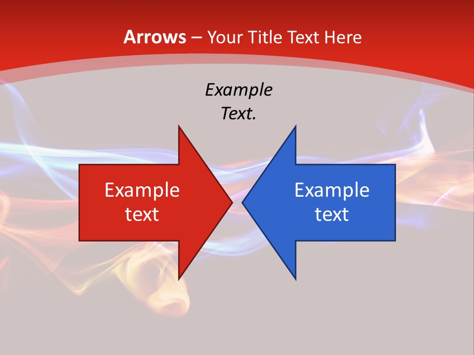 Flowing Blue Smoke PowerPoint Template