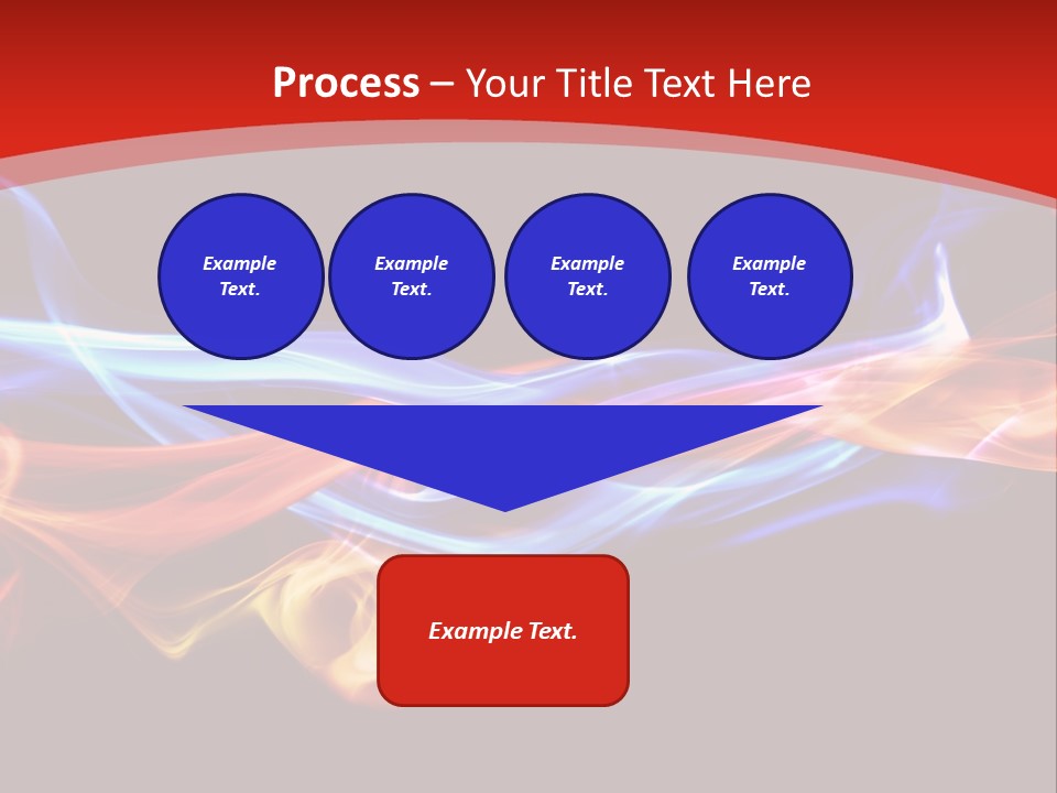 Flowing Blue Smoke PowerPoint Template