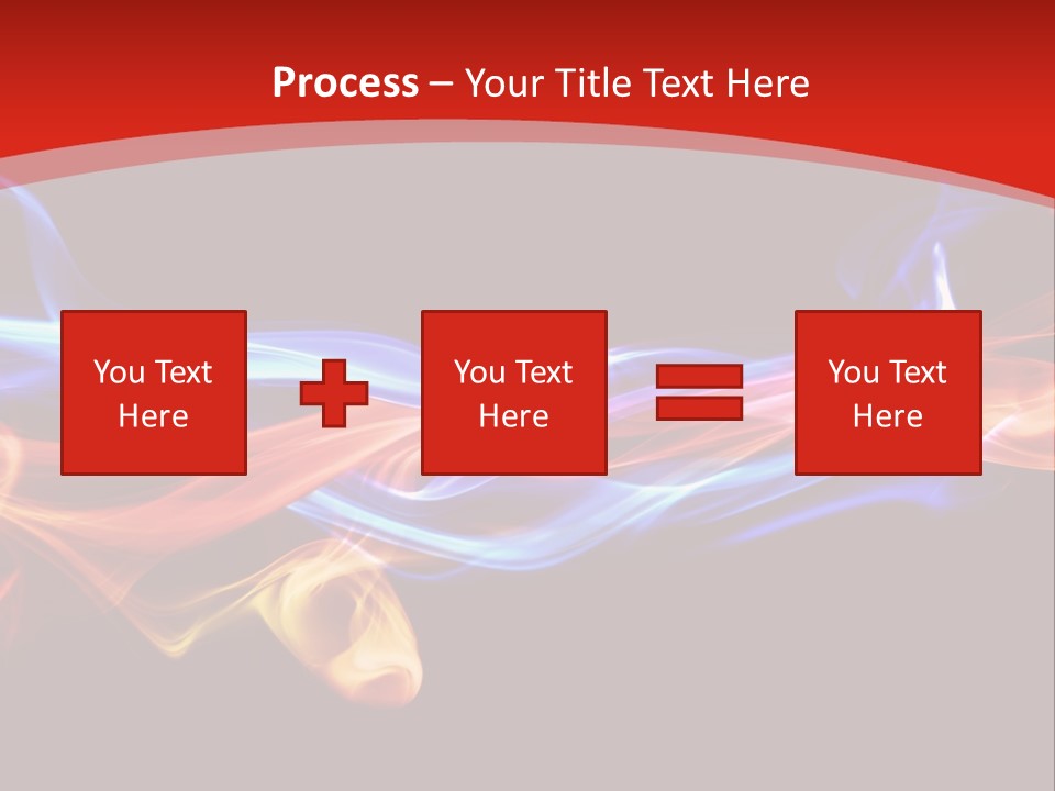 Flowing Blue Smoke PowerPoint Template