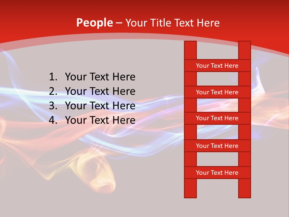 Flowing Blue Smoke PowerPoint Template