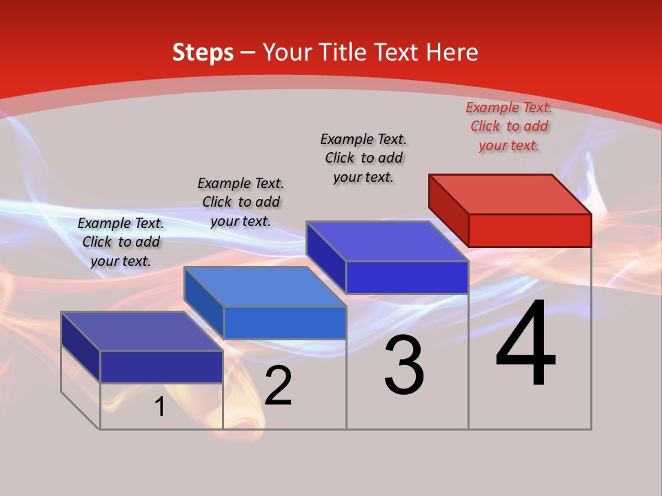 Flowing Blue Smoke PowerPoint Template
