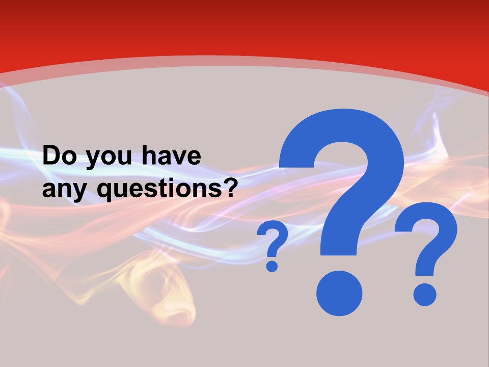 Flowing Blue Smoke PowerPoint Template