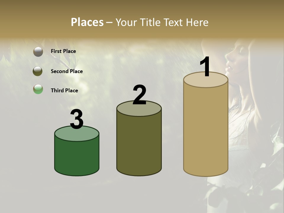 Portrait Looking Fresh PowerPoint Template