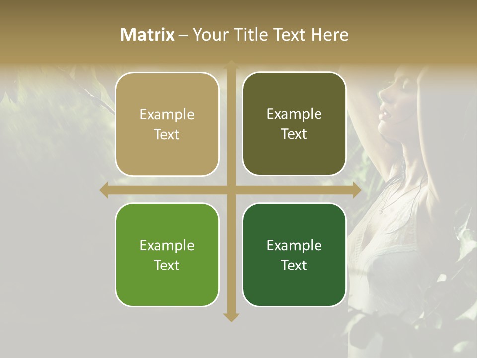 Portrait Looking Fresh PowerPoint Template