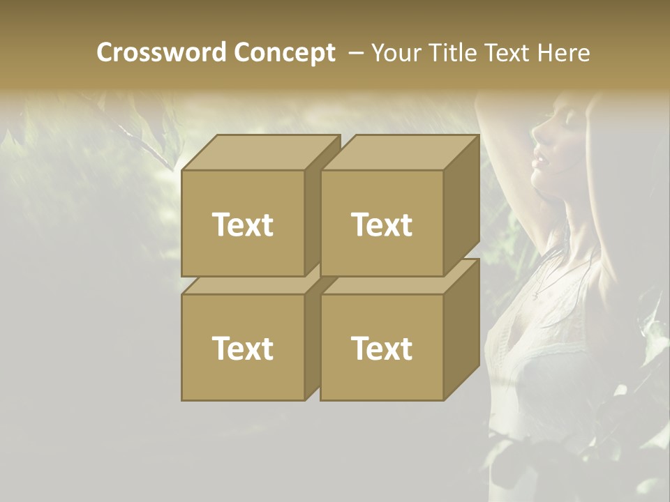 Portrait Looking Fresh PowerPoint Template