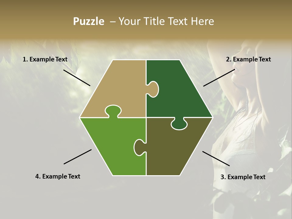 Portrait Looking Fresh PowerPoint Template