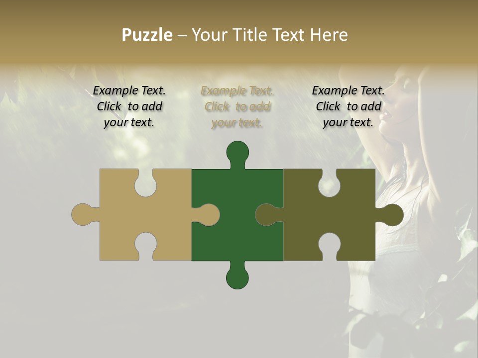 Portrait Looking Fresh PowerPoint Template