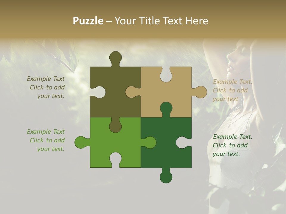 Portrait Looking Fresh PowerPoint Template