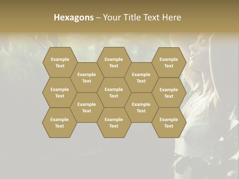 Portrait Looking Fresh PowerPoint Template