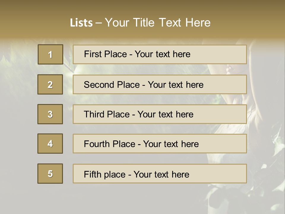 Portrait Looking Fresh PowerPoint Template