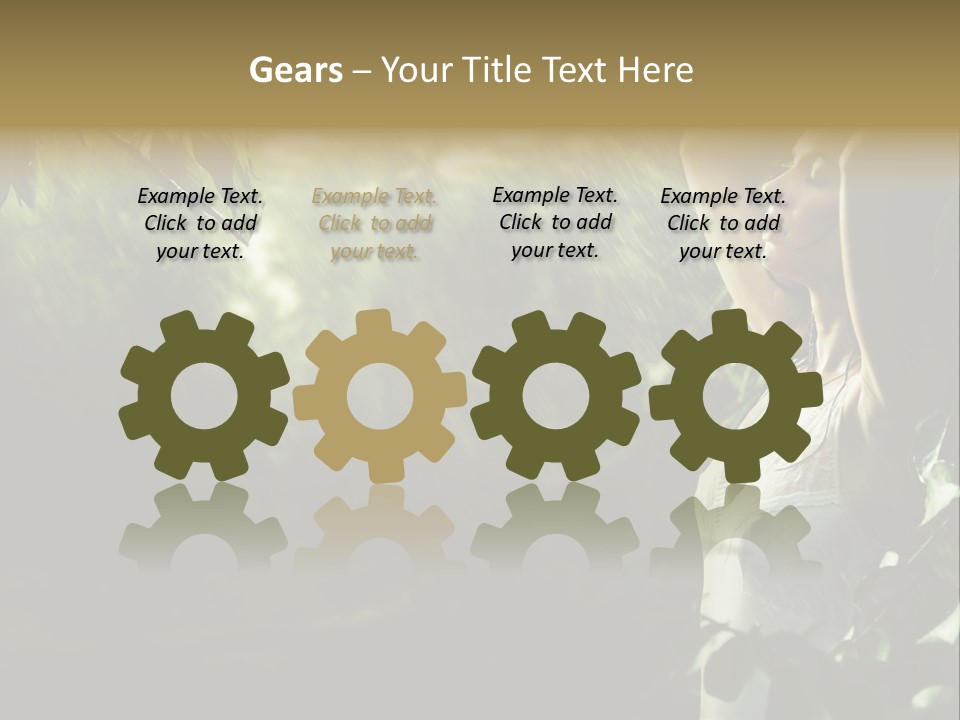 Portrait Looking Fresh PowerPoint Template