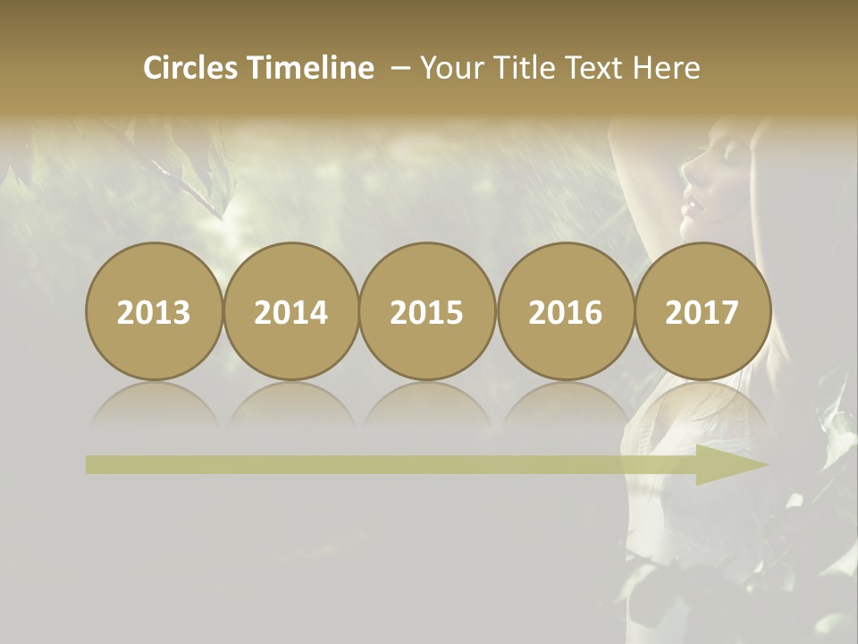 Portrait Looking Fresh PowerPoint Template