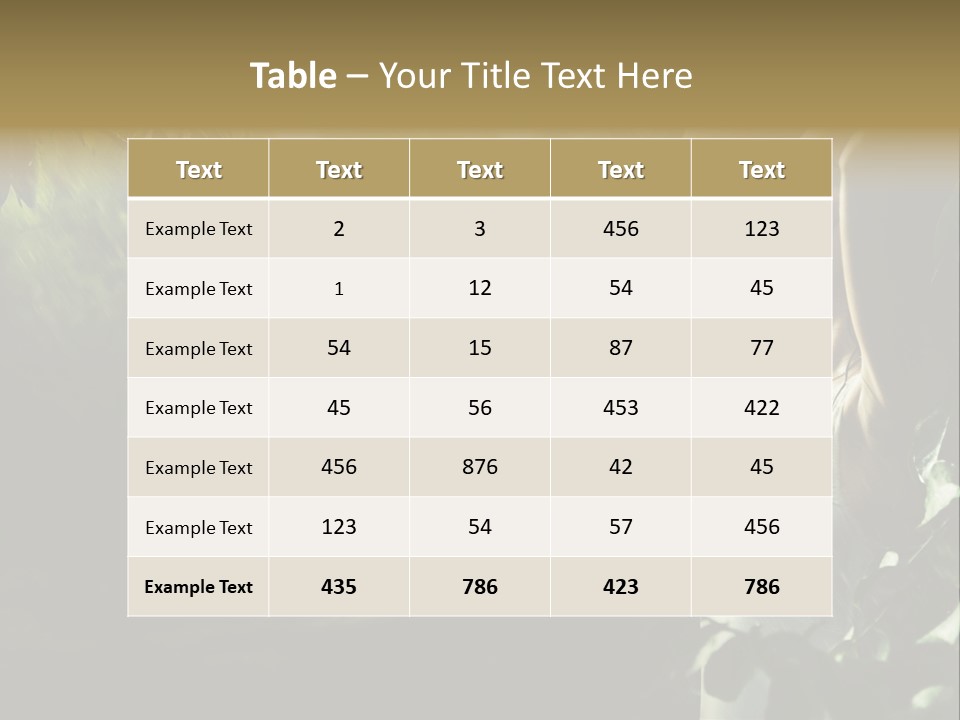 Portrait Looking Fresh PowerPoint Template