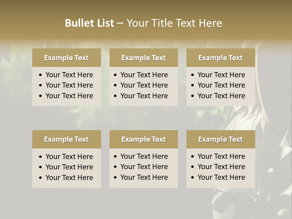 Portrait Looking Fresh PowerPoint Template