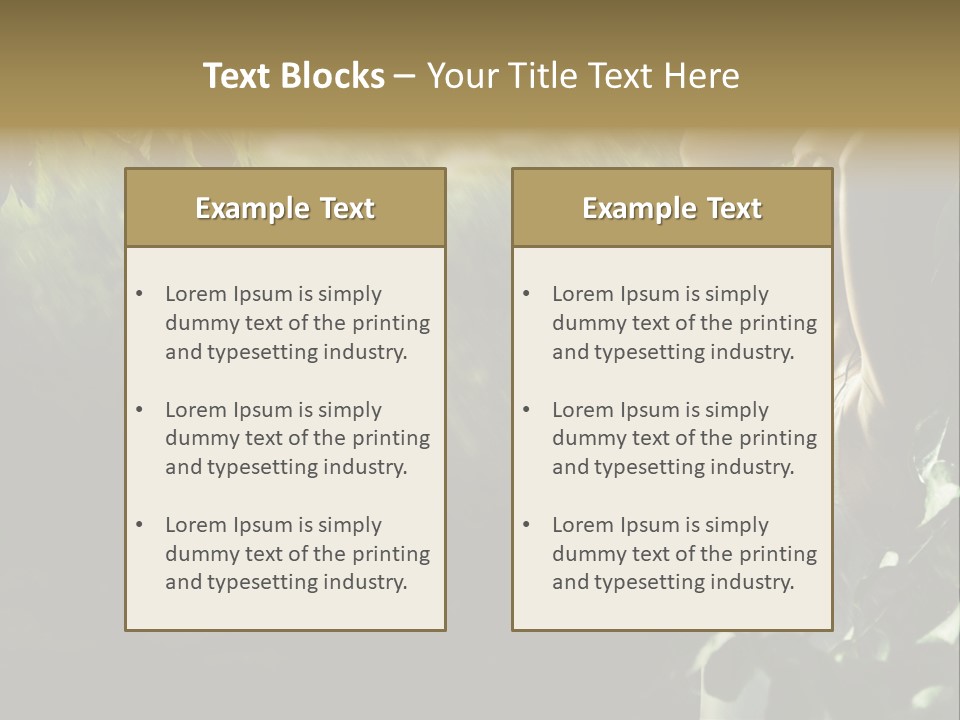Portrait Looking Fresh PowerPoint Template