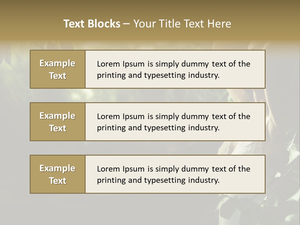 Portrait Looking Fresh PowerPoint Template