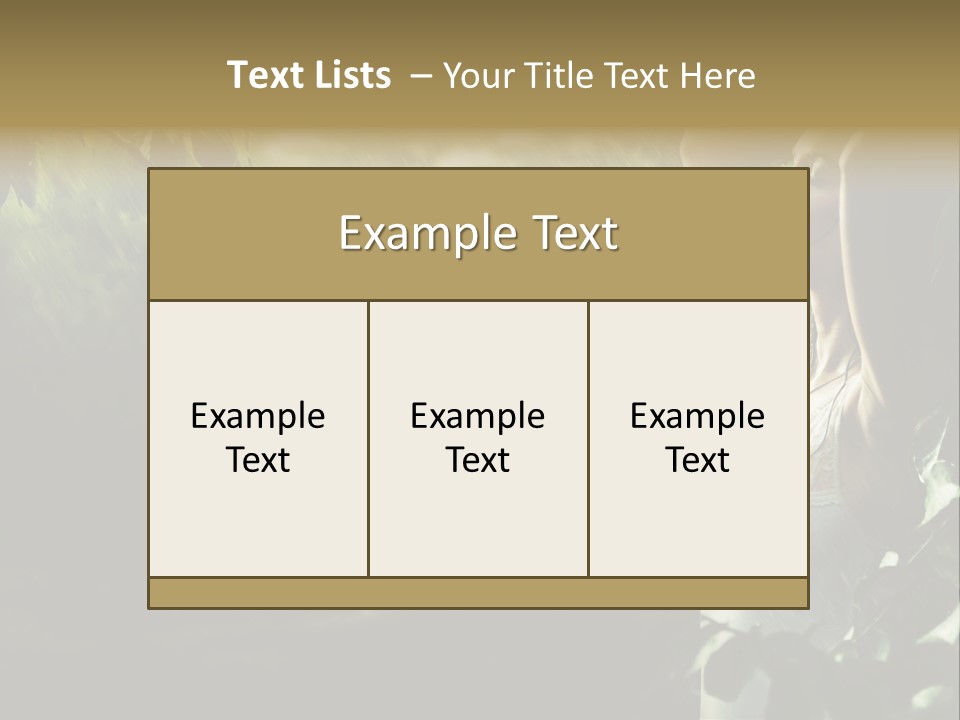 Portrait Looking Fresh PowerPoint Template