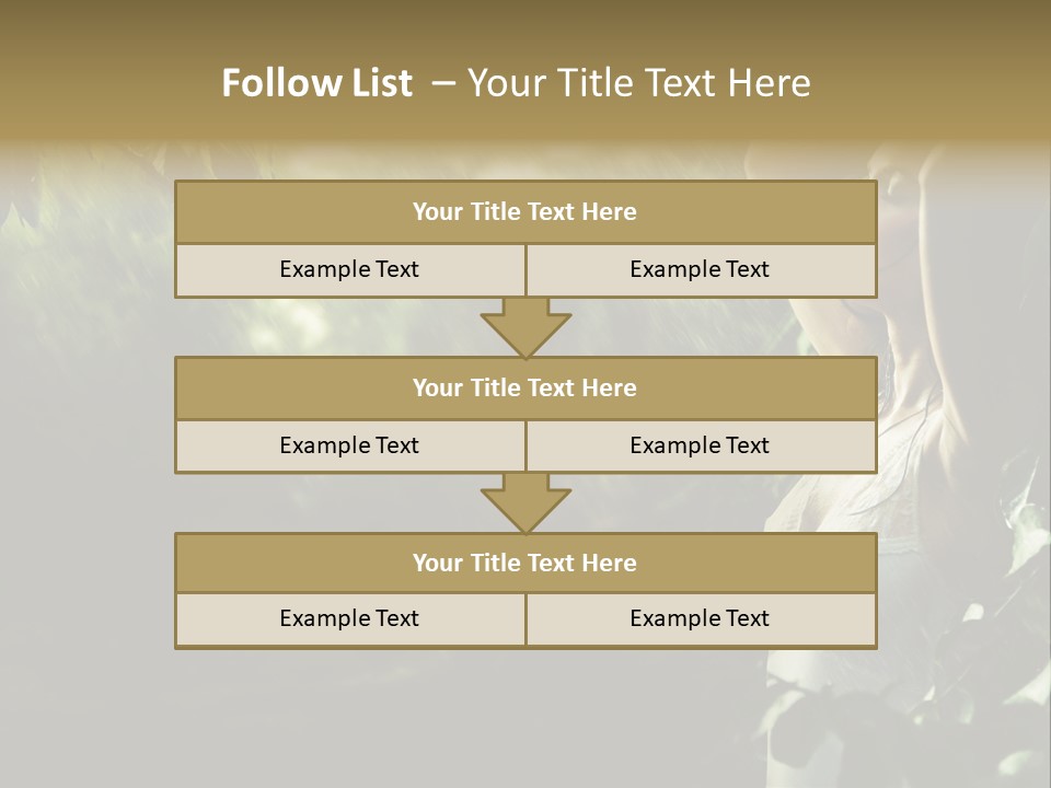 Portrait Looking Fresh PowerPoint Template