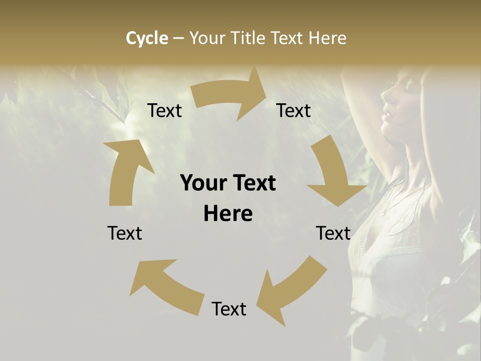 Portrait Looking Fresh PowerPoint Template