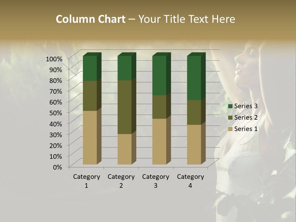 Portrait Looking Fresh PowerPoint Template