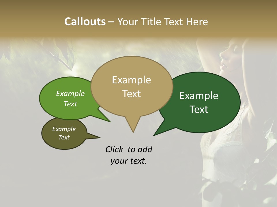 Portrait Looking Fresh PowerPoint Template