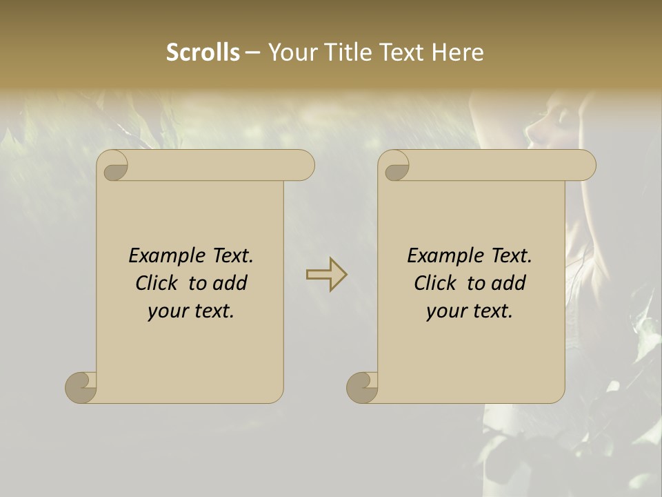 Portrait Looking Fresh PowerPoint Template